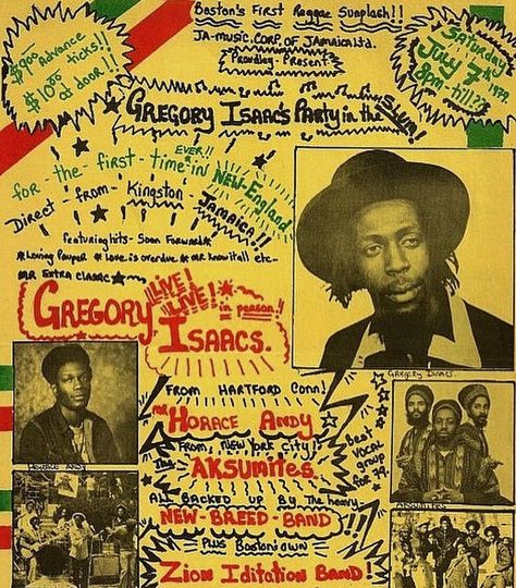 Gregory Issacs, Reggae Art, Jamaica Reggae, Aesthetic Types, Jamaican Culture, Afrocentric Art, Concert Poster, Reggae Music, Concert Posters