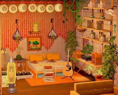 Acnh 70s, Animal Crossing Rooms, Fancy Apartment, Animal Crossing Aesthetic, Acnh Interior, Acnh Hhp, Happy Home Paradise, 70s House, Acnh Inspiration