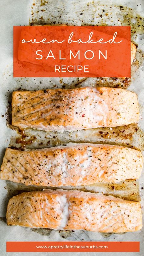 Have this perfectly juicy and tender Oven Baked Salmon on your dinner table in less than 30 minutes. Plus 5 tasty flavour ideas to try for this best baked salmon recipe! Best Salmon Recipe Baked, Best Baked Salmon Recipe, Best Baked Salmon, Oven Baked Salmon Recipes, Salmon Recipes Oven, Oven Salmon, Oven Roasted Salmon, Best Salmon Recipe, Baked Salmon Recipe