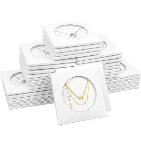 PRICES MAY VARY. Patent Design: Brand new jewelry necklace card design, high-grand and elegant appearance, simple atmosphere,luxury experience, mini space, to meet your diverse needs. Jewelry Display Cards: Jewelry cards are made of 350gsm white FSC premium thick paper, not easy to bend or rip. This set includes 50 paper jewelry packaging card holders and 50 self-adhesive bags. Earing Cards: Jewelry packaging cards can be used to display jewelry, jewelry cards have 2 pre-cut holes, for necklaces Pendant Packaging Ideas, Creative Jewelry Packaging Design, Earing Packaging Design, Earrings Card Design, Earring Cards Ideas, Handmade Jewelry Packaging Ideas, Necklace Packaging Ideas, Jewelry Cards Packaging, Diy Jewelry Packaging