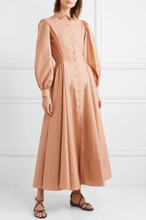 Estilo Meghan Markle, Hijab Stile, Cotton Poplin Dress, Poplin Dress, Mode Hijab, Fashion Design Clothes, Shirtdress, Mode Inspiration, Looks Vintage