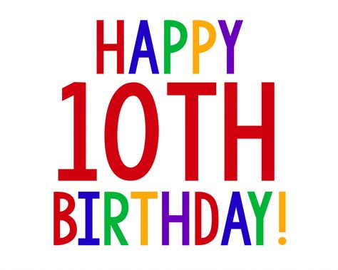 Happy 10th Birthday Sign for Birthday Gift Idea Happy 10th Birthday Boy, 10th Birthday Ideas, 10 Year Birthday, Baie Geluk, 10th Birthday Boy, Happy Birthday 10, Cute Birthday Wishes, Birthday 10, Sofia Party