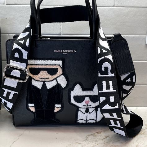 Bnwt Karl Lagerfeld Crossbody Bag Marc Jacobs Snoopy Bag, Karl Lagerfeld Bag, Marc Jacobs Peanuts Bag, Karl Lagerfeld Purse, Karl Lagerfeld Handbags, University Bag, Burgundy Purse, Karl Lagerfeld Bags, Black Cat Print Rectangular Shoulder Bag