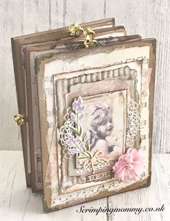 Shabby Chic Journal Ideas, Shabby Chic Junk Journal Ideas, Decorating Journal Covers, Shabby Chic Cards Handmade, Envelope Junk Journal, Shabby Chic Junk Journal, Boho Journal, Shabby Chic Journal, Journals Diy