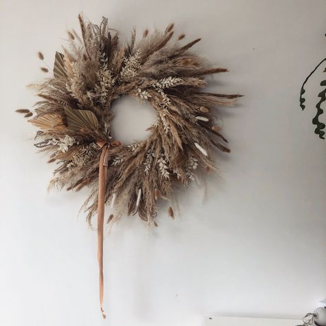 Dry Wreath, Dried Wreaths, Pampas Wreath, Pampas Grass Wreath, Dried Floral Wreaths, Grass Wreath, Dried Wreath, Natural Wreath, Dried Flower Wreaths