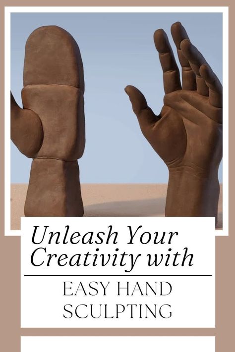 Are you looking for a fun and rewarding way to tap into your creative side? Look no further than the art of clay sculpting! With our easy-to-follow tips and tricks, you'll be able to sculpt a hand with confidence in no time. From selecting the perfect clay to mastering the essential techniques, our beginner's guide to clay sculpting has got you covered. Let us help you unleash your imagination and discover the joy of sculpting. Click now to learn more!... Fun Clay Sculptures, How To Sculpt A Hand With Clay, How To Make A Hand Out Of Clay, How To Make Clay Hands, Easy Pottery Projects For Beginners, How To Sculpt Hands, Clay Hand Sculpture Tutorials, Clay Sculpting Ideas For Beginners, Hand Sculpture Clay