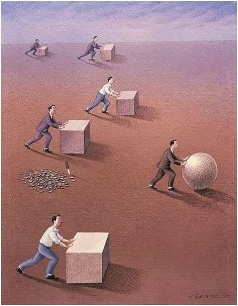 Work Smarter, Not Harder Satirical Illustrations, Meaningful Pictures, Meaningful Art, Work Smarter, Reality Quotes, In The Middle, Wise Words, The Middle, Work Hard