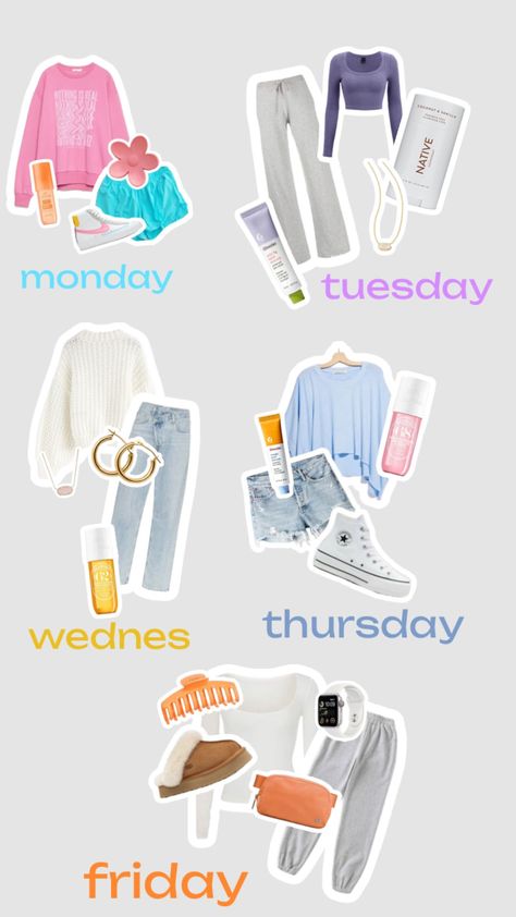 outfits of the week! #beauty #outfitinspo Cute Easy Outfits For School, Types Of Clothes, Cute Middle School Outfits, Preppy Outfits For School, Middle School Outfits, Simple Outfits For School, Preppy Inspiration, Preppy Summer Outfits, Casual Preppy Outfits