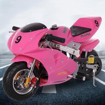 Kids Garage, Pink Motorcycle, Excavator Toy, Kids Toy Store, Pocket Bike, Kid N Teenagers, Ride On Toys, Kids Ride On, Car Features