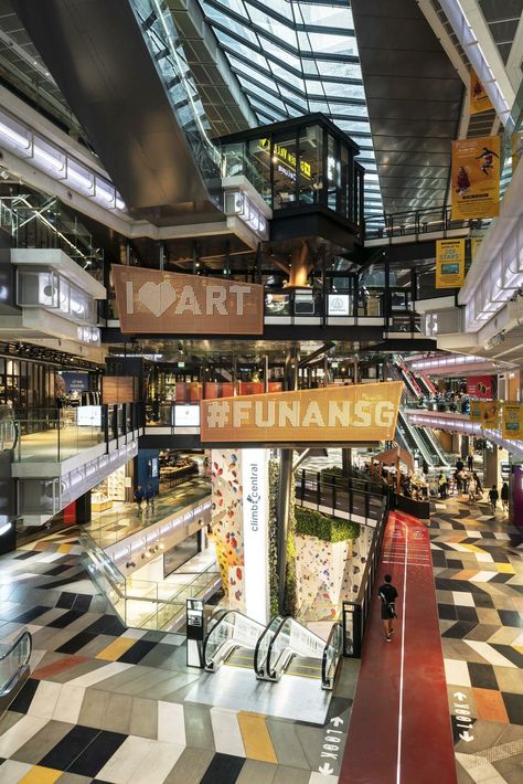 Funan | Woods Bagot Tourist Information Center, Shopping Mall Interior, Woods Bagot, Mall Interior, Shopping Mall Design, Mall Design, Interior Design Awards, Architecture Awards, Centre Commercial