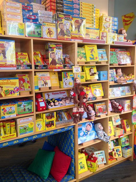 Best Book Stores In The Us, Children’s Bookstore, Crayon Rocks, Bookstore Design, Kids Cafe, Planet For Kids, Kids Toy Shop, Bookstore Cafe, Decorating Bookshelves