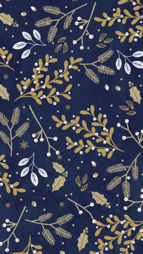 Winter floral with a navy background Holiday Iphone Wallpaper, Ios 7 Wallpaper, Winter Iphone, Iphone Wallpaper Winter, L Wallpaper, Iphone Arkaplanları, Christmas Wallpaper Backgrounds, Textil Design, Books Photo