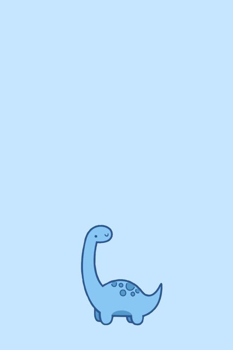 Blue Dino Wallpaper, Cute Dinosaur Wallpaper, Iphone Cartoon, Baby Blue Wallpaper, Dinosaur Wallpaper, Cute Blue Wallpaper, Baby Blue Aesthetic, Ipad Background, Vintage Poster Design