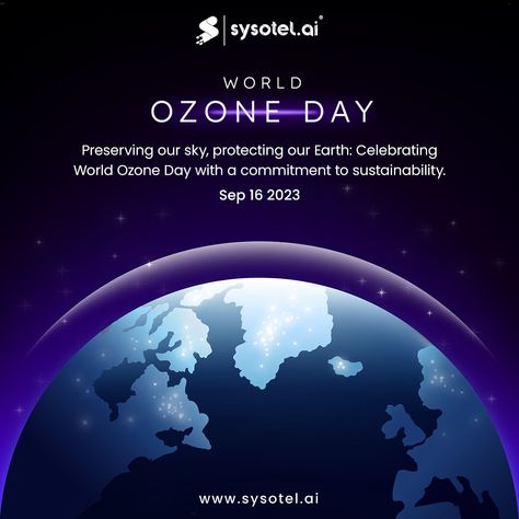 World Ozone Day Poster, World Ozone Day, Ozone Layer, Sustainable Practices, International Day, Content Ideas, Creative Ads, Our Planet, Sustainability