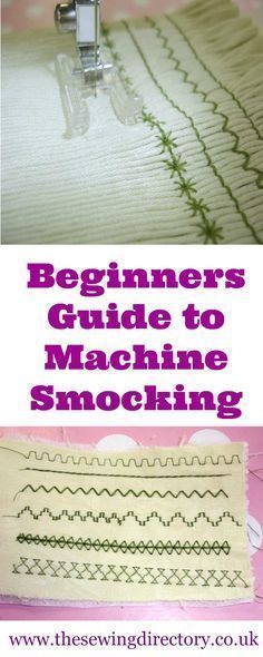 Smocking with your sewing machine - a beginner's guide to the technique and… Smocking Tutorial, Smocking Patterns, Pola Bordir, Sewing 101, Needle Embroidery, Beginner Sewing Projects Easy, Techniques Couture, Sewing Stitches, Heirloom Sewing