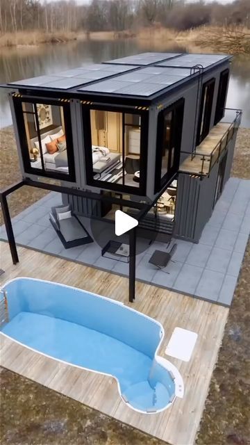 Container Worldwide on Instagram: "Yes or No ?🏡 - Follow : @container.worldwide  - credit : 📸DM for Credit / Removal  / All rights reserved for the respective owners©️ - - - #shippingcontainer #tinyhouseliving #tinyhousemovement #containerlife #containerlifestyle #containerdesign #tinyhome #tinyhomeideas #tinyhomesmovement #cargotecture#shippingcontainerhome #shippingcontainers #containerhouse #container #containerhome #tiny #tinyhomes #tinyhouse #containerarchitecture #Cabinporn #livingtiny #airbnb #glamping #smalliving #tinyhousenation #minimalist  #minimalism #tinyhouseattractive #small" Small Shipping Containers, Tiny House Nation, Shipping Container House Plans, Container Architecture, Farmhouse Style House Plans, Container House Plans, Casa Container, Shipping Container House, Contemporary House Plans