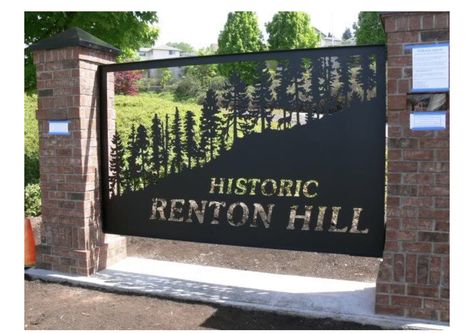 Neighborhood Signage, Subdivision Entrance, Monument Signage, Neighborhood Signs, Business Signs Outdoor, Arsitektur Art Deco, Entrance Signage, Monument Signs, Wayfinding Signs