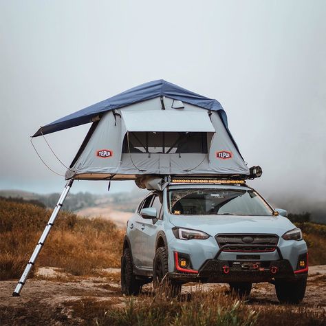 Subaru Crosstrek Roof Tent, Crosstrek Car Camping, Subaru Crosstrek Offroad, Subaru Crosstrek Mods, Subaru Outback Mods, Subaru Overland, Crosstrek Mods, Subaru Camping, Subaru Outback Offroad