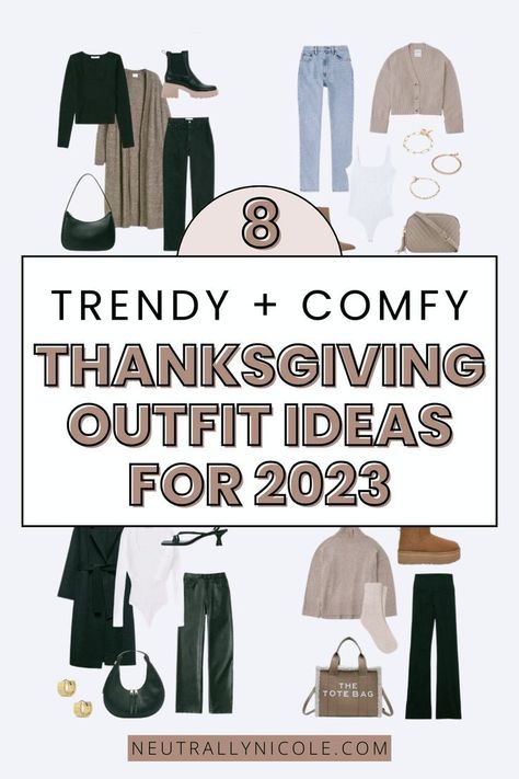 Thanksgiving Outfits Women Warm Weather, Womens Dinner Outfits, Trendy Thanksgiving Outfits 2023, Thanksgiving Casual Outfit Women, Thanksgiving Outfits Women 2023, Casual Thanksgiving Outfits 2023, Thanksgiving Outfit 2023, Thanksgiving Dinner Outfit Women, Thanksgiving Looks Outfits