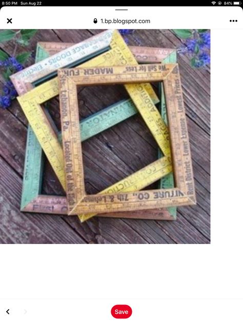 Ruler Crafts, Recycling Diy, Selling Ideas, Yard Sticks, Sewing Shop, Wooden Ruler, Booth Decor, Deco Nature, Upcycled Art