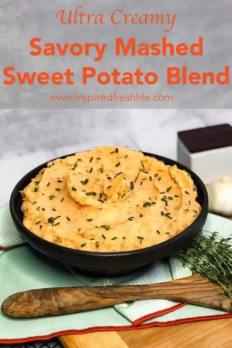 Savory Sweet Potato Recipes, Whipped Sweet Potatoes, Mashed Sweet Potato, Gluten Free Holiday Recipes, Japanese Sweet Potato, Mash Recipe, Gluten Free Sides Dishes, Mashed Potato Recipes, Japanese Sweet