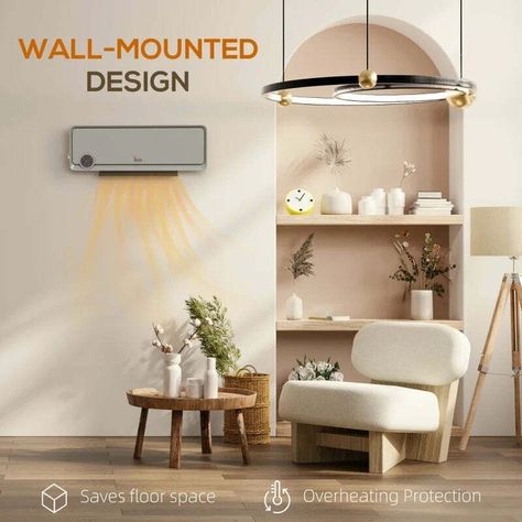 New In Stock! Discover the exceptional HOMCOM Wall Downflow Heater 2 Heat and Fan 1000W/2000W, Electric Space Heater with Timer Remote Oscillating, for Bedroom Home Office, Grey, now at an unmatched price of £56.99 #sale #homedesignideas #home #kitchenfurniture #livingroomdecor #bedroomfurniture #interiorstyling #bedroomdecor #style #decoration Kids Sofa Chair, Door Dividers, Room Heater, Ceramic Heater, Step Stool Kids, Kids Sofa, Digital Screen, Cosy Winter, Electric Heater