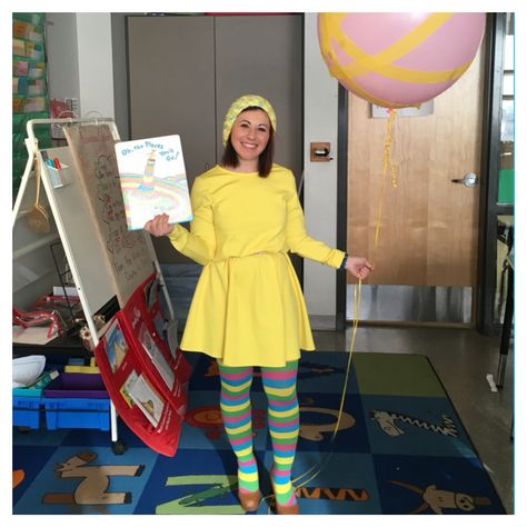 Teacher oh! The places you will go Costume Dr Suess Outfits For Teachers, Dr Suess Costumes For Adults, Dr. Seuss Costumes, Dr Suess Characters, Class Goals, Dr Seuss Costumes, Book Characters Dress Up, Dr. Seuss Book, Dress Up Storage