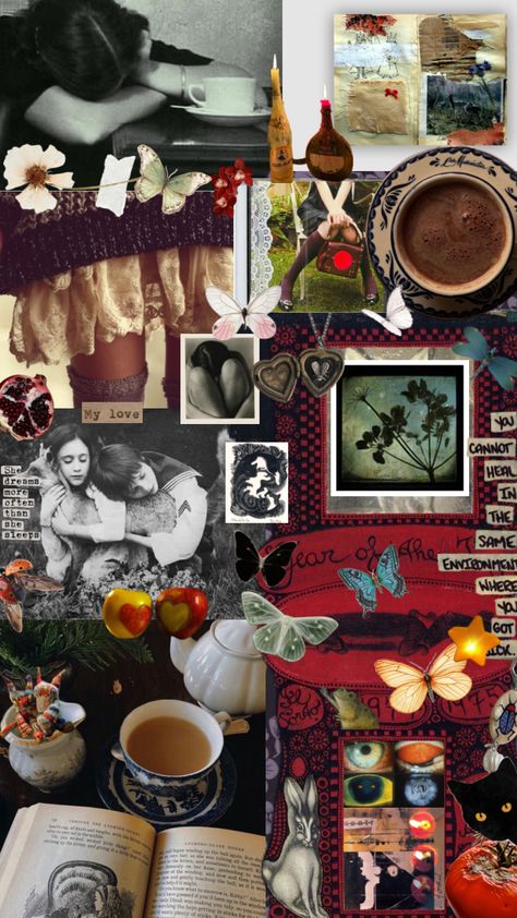 #art #shuffles #aus #collage #eclectic #fyp #foryou #explore Fall Halloween Decor, Fall Halloween, Mood Board, Halloween Decorations, Healing, Collage, Canning, Halloween, Art