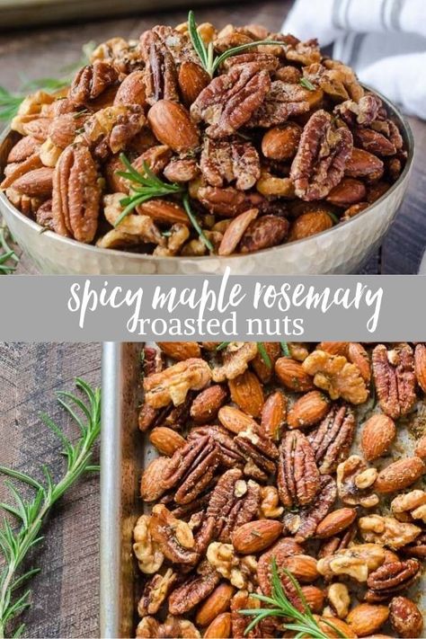 Roasted Nuts Recipe, Spiced Nuts Recipe, Easy Make Ahead Appetizers, Spicy Nuts, Fall Appetizers, Make Ahead Appetizers, Nut Recipes, Roasted Nuts, Thanksgiving Appetizers