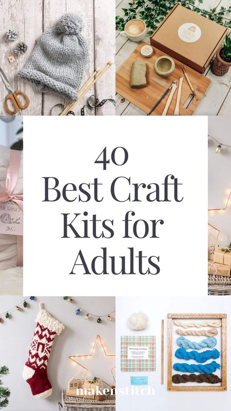 Craft Project Ideas For Adults, Birthday Craft Ideas For Adults, Craft Kit Ideas For Adults, Crafty Activities For Adults, Paint Kits For Adults, Fun Craft Projects For Adults, Take And Make Crafts For Adults, Crafts To Do While Traveling, Arts N Crafts For Adults