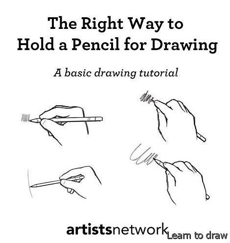 How To Hold Pencil When Drawing, How To Hold A Pencil For Drawing, Basic Pencil Sketching For Beginners, How To Hold A Pencil, Basic Drawing Ideas, Basic Drawing For Beginners, Beginner Drawing Lessons, Pencil Drawings For Beginners, Pencil Sketching