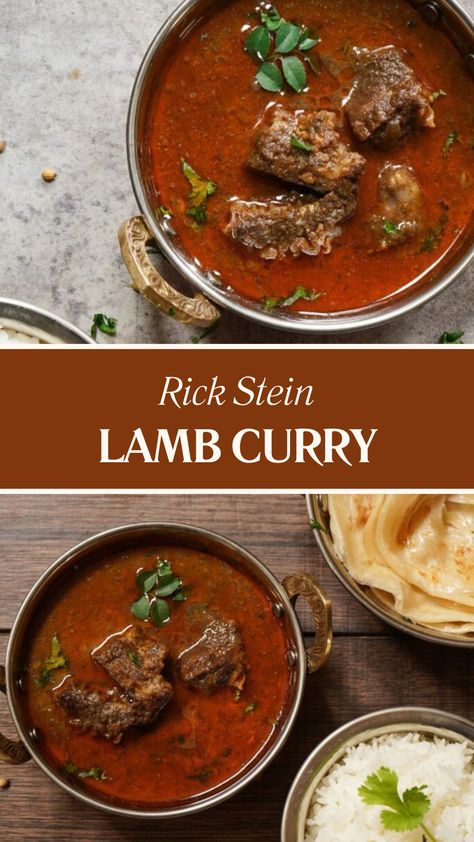 Rick Steins Lamb Curry Lamb Knuckle Curry, Boneless Lamb Recipes, Lamb Steaks Recipes, Lamb Shoulder Recipes, Lamb Rogan Josh Recipe, Rick Stein Recipes, Lamb Korma, Lamb Curry Recipes, Lamb Stew Recipes