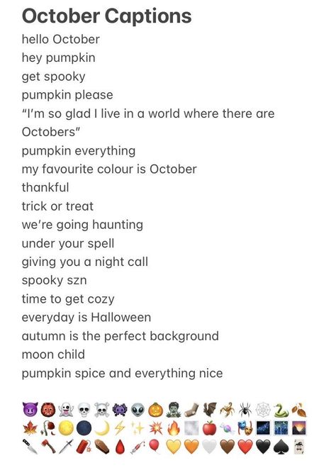 October Photo Captions, Halloween Bios For Instagram, October Dump Captions For Instagram, October Birthday Captions, September Photo Dump Captions, October Ig Captions, Halloween Bios, October Photo Dump Captions, September Instagram Captions