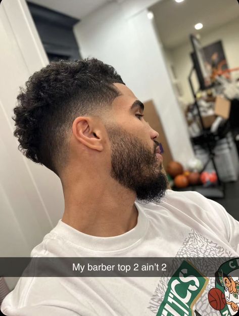 Temp Fade Curly Hair, Curly Drop Fade, Jayson Tatum Haircut, Taper Fade Curly Hair Black Men, Drop Fade Curly Hair, Mid Taper Fade Haircut Black Men, Drop Fade Haircut Black Men, Tatum Haircut, Maluma Haircut