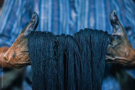 Natural Indigo Dye by Chalit Saphaphak for Stocksy United Indigo Dyeing, Indigo Textiles, Led Beds, Natural Indigo Dye, Make Fashion, Indigo Shibori, Luxury Bedding Collections, Blue Dye, Indian Fabric