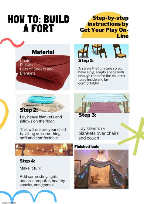 Build a fort!! How To Make A Blanket Fort Without Chairs, How To Make A Good Fort, How To Make A Pillow Fort, Fort Ideas Easy, Sleepover Den, How To Make A Fort On Your Bed, How To Build A Fort, Fort Ideas Indoor, Sleepover Forts