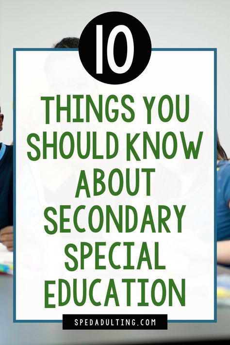 Teaching in a secondary special education classroom is just different. Secondary special education students are not the same as elementary special education students. Their needs are different. How you teach them is different and what it’s like in a secondary special education classroom is different. So here are 10 things every middle school, high school, and transition special education teacher wishes you knew about them, teaching secondary special education students, and about their students. High School Inclusion Teacher, Middle School Inclusion Teacher, Special Ed High School Classroom, Special School Classroom, Coteaching Classroom Special Education, Middle School Classroom Decorating Ideas Special Education, High School Special Ed Classroom Setup, Middle School Self Contained Classroom, Middle School Special Education Room