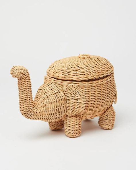 Japanese Branding, Elephant Basket, Baskets With Lids, Kids Storage Baskets, House Wear, Storage Baskets With Lids, Rattan Storage, Bachelorette Pad, Large Storage Baskets