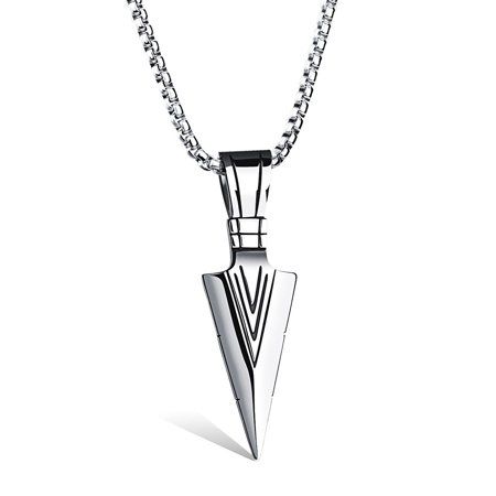 Please note, this item ships from an international seller. Expected delivery is 10-15 days. Feature: 100% Brand new and high quality! Style: Euramerican Type: Geometrical. Material: Stainless Steel Pendant Size: 15*51mm Chain Length: 55cm Size: one size.  Color: Silver.  Gender: unisex.  Age Group: adult. Arrowhead Pendant Necklace, Arrow Pendant Necklace, Mens Necklace Pendant, Arrowhead Necklace, Arrow Pendant, Long Chain Necklace, Mens Pendant, Stainless Steel Necklace, Chains For Men