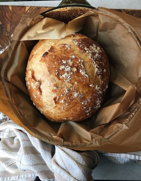 Everyday Artisan Bread For more fuss-free baking, go to www.lionsbread.com and FOLLOW me on Instagram @leanne.shor Crusty Artisan Bread, Rock Crock Recipes, Bread Pastry, No Yeast Bread, Sicilian Recipes, Baking Essentials, No Knead, Moist Cakes, Bread Recipes Homemade