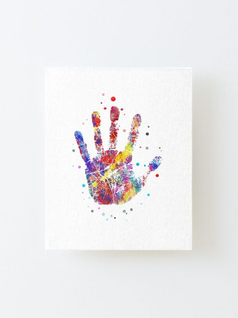 Hand Print Ideas Memories, Kids Handprint Art Canvas, Kids Hand Print Art, Hand Print On Canvas, Hand Print Canvas Ideas, Hand Print Wall Art, Handprint Painting Ideas, Hand Print Painting Ideas, Hand Print Canvas