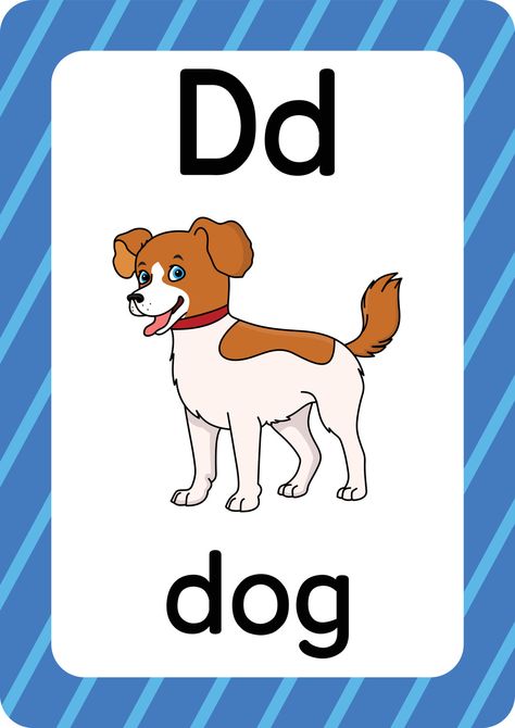 Download the Dog vector isolated on white background letter D flashcard Dog cartoon 11976529 royalty-free Vector from Vecteezy for your project and explore over a million other vectors, icons and clipart graphics! Letter D Flashcards, Dog Flashcard, Dog Letters, D For Dog, Abc Flashcards Printable, D Alphabet, English Poem, Alphabet Flash Cards Printable, Apple Alphabet