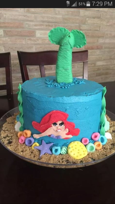 I must have a dirty mind... but hubby said, no way, i see what you see... =O Dirty Cake, Ariel Mermaid, Dirty Mind, All Eyes, What You See, Birthday Cakes, No Way, Ariel, Birthday Cake