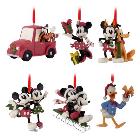 PRICES MAY VARY. Make the season merry with this set of 6 Hallmark Christmas ornaments of Disney Mickey Mouse and friends. Includes festive designs of Mickey, Minnie, Donald, Pluto and Goofy. Great Christmas gift idea for fans of Disney Mickey Mouse, Disney Minnie Mouse and friends. Hallmark Ornaments are a great way to commemorate hobbies, life events and individual interests in entertainment, sports and more. Each festive and collectible ornament is perfect for sharing with family and friends. Mickey Christmas Ornaments, Disney Christmas Tree Theme, Friends Christmas Ornaments, Mickey Mouse Christmas Tree, Mickey Mouse Ornaments, Friend Christmas Ornaments, Disney Christmas Decorations, Disney Christmas Tree, Resin Ornaments