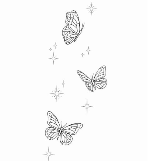 Butterfly Tattoo Stencils Girl tattoos Cute Butterfly Tattoos Stencil, Stomach Tattoos Stencil, Small Butterfly Stencil, Sparkle Tattoo Stencil, Spine Tattoos Butterflies, Fine Line Butterfly Tattoo Design, Butterflies Tattoo Stencil, Butterfly Tattoo Stencil Simple, Butterfly Tattoo Template