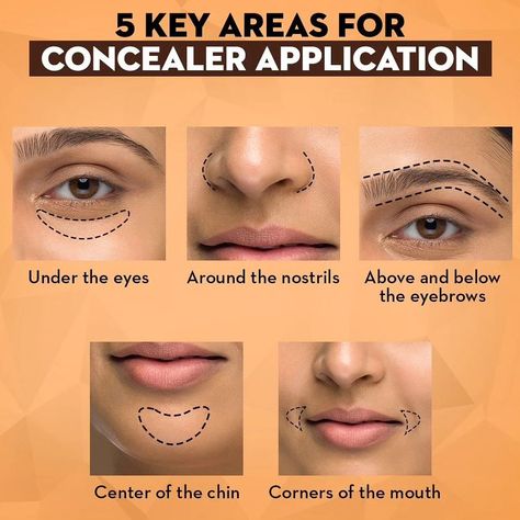 Discover 5 areas to apply concealer 😻 #makeup #makeuptutorial #makeupartist #makeuplover #concealer #beautiful #beautybloggers #beautycommunity #lahore #tricks #tips #hack #aseya_salon Concealer Tips How To Apply, Where To Apply Concealer, Diy Concealer, Concealer Tricks, Apply Concealer, Homemade Hair Mask, Makeup Order, Hair Mask For Damaged Hair, Homemade Hair