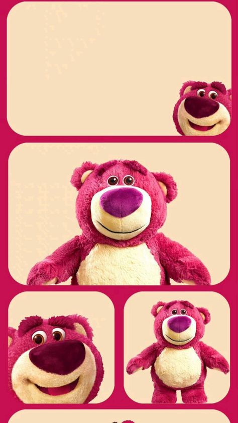 Wallpaper Merah Aesthetic, Lotso Toy Story Wallpaper Iphone, Lotso Toy Story Wallpaper, Wallpaper Lotso, Pink Wallpaper Kawaii, Dibujos Toy Story, Iphone Wallpaper Cat, Teddy Bear Wallpaper, Graffiti Wallpaper Iphone