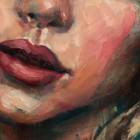 Lindsay Rapp, Lips Painting, Acrylic Portrait Painting, Dream Painting, Soyut Sanat Tabloları, Acrylic Painting For Beginners, Simple Acrylic Paintings, A Level Art, Beginner Painting