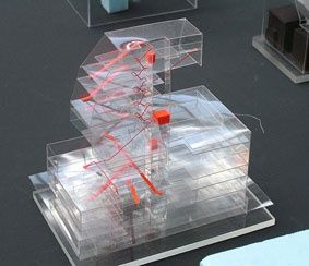 Plexiglass Architecture Model, Colorful Architecture Model, Acrylic Architecture Model, Oma Model, Oma Architecture, Landscape Model, Arch Model, Architectural Models, Concept Diagram