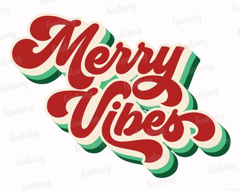 Retro Christmas Aesthetic, Christmas Design Graphic, Christmas Fonts Free, 80s Christmas, Retro Merry Christmas, Laser Signs, Sticker Inspiration, Christmas Retro, Christmas Sublimation Designs